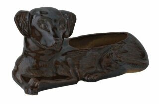 Pflanzhund 30 x15 cm, braun-glänzend