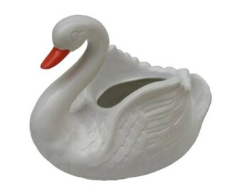 Pflanzschwan, 39 x 30 cm, weiß