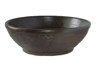Pflanzschale Flach, 80 x 24 cm, dunkelbraun-matt