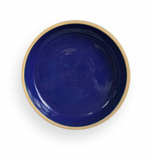 Unterschale Bunzlau, Ø 18 cm, blau