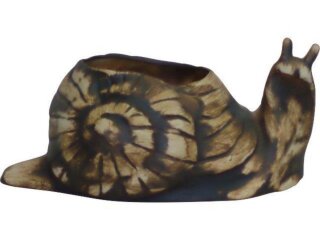 Pflanzschnecke I, 26 x 16 x 14 cm, terra-braun