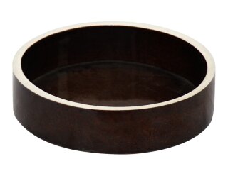 Kaninchenfutterschale, 800 ml, 20 x 6 cm, braun, Rand...