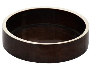Kaninchenfutterschale, 1 Liter, 24 x 6 cm, braun, Rand...
