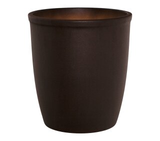 Pflanzkübel Vesuv, 22,5 x 25 cm, braun-matt