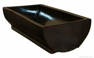 Pflanztrog, 30 x 80 cm, braun-glänzend