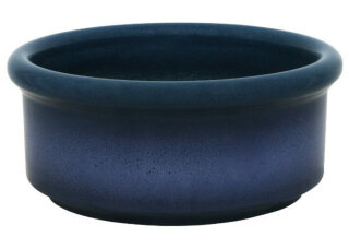 Futterschale, 25 x 11 cm, blau-geflammt