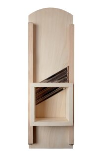 Krauthobel Premium 3-Messer, Buche, Edelstahl, 18 x 55 cm